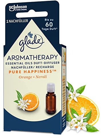 Glade Aromatherapy Duft-Diffuser Nachfüller, Orange + Neroli, 17.4ml | Moment of Zen, Orange + Neroli Aroma Diffuser