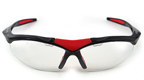 Karakal Pro 3000 - Occhiali da squash, colore: Rosso/Nero