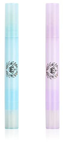 Pinsheng 2 Piezas Pluma Corrector Esmalte Uñas, Pluma Removedor de Esmalte de Uñas Pluma Correctora de Manicura con 3 Consejos de Reemplazo