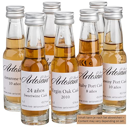 Rum I El Ron del Artesano I Tasting-Set mit Video-Tasting-Anleitung I QR Code in der Packung enthalten I schöne Überraschung für Freunde