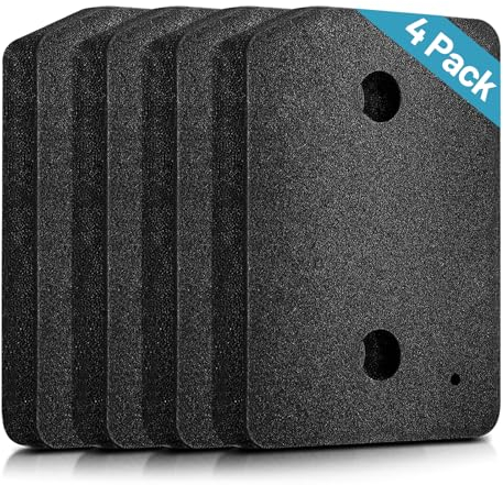 4 Pièces Filtre pour Sèche Linge Miele T1 Filtre de Base, pour Filtre Seche Linge Miele 9164761, 207 x 157 x 30 mm, Rechange Filtre Éponge Accessoire pour sèche Linge