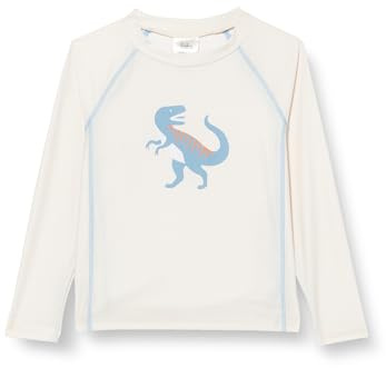 Playshoes Dino, Camisa de protección de Sarpullido Infantil Unisex, Ecru Lang Dino,