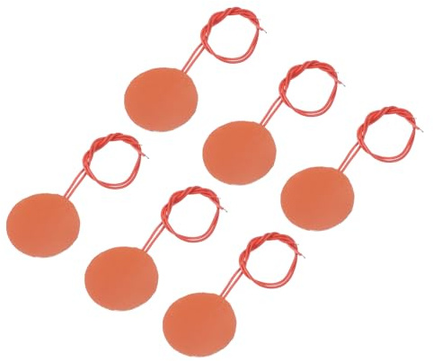 sourcing map Packung mit 6 Stück Silikon-Heizmatte 12V 5W Heizfolie | Flexible Heizplatte, 50mm Heizmatte, Für konstante Temperatur