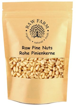 500 g Raw Pine Nuts – Premium Whole Nuts, Unsalted & Unroasted | All-Natural Keto & Paleo Snack | Perfect for Pesto, Salads & Baking, Gluten & Soya Free