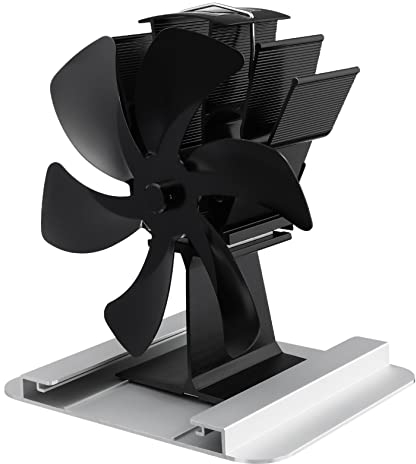 IMIKEYA Kaminventilator-thermometer 6 Wärmebetriebener Ofenventilator für Eine Verbesserte Zirkulation Der Raumtemperatur