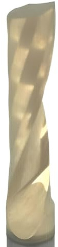 VHM Alufräser, Einzahnfräser Z=1, ZrN Beschichtet, Ø 1-12 mm langer Einschneider, Fräser,Schaftfräser (4,0 x 22 x 54 - d2=4 mm - ZrN)