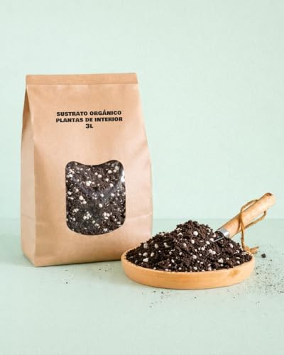 Pur Plant Sustrato Orgánico para Plantas de Interior | Tierra para Plantas con Fibra de Coco y Humus de Lombriz | 3 L