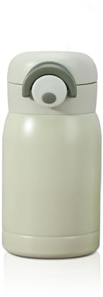 Prizmxed 200ml kleiner Thermobecher aus Edelstahl. Doppelschichtige Vakuumisolierung in Lebensmittelqualität 304, Mini-Trinkflasche mit rutschfestem Becherboden (Grün, 200ml)