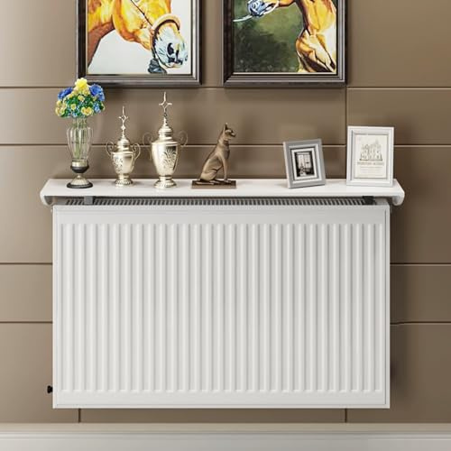 Moderno copritermosifone bianco elegante soluzione decorativa per casa, corridoio, soggiorno e camera da letto, copertura per radiatore a scomparsa per elegante decorazione della casa.