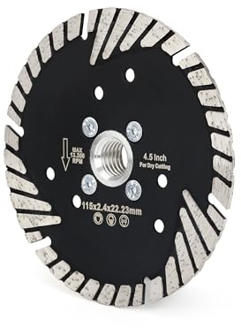 Casaverde Diamantscheibe 115mm für Stein,Diamant-Trennscheibe mit M14 Flansch Trockenschnitte on Granit,Stein und Harten Gehwegplatten