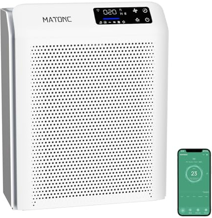 HEPA Air Purifier Up to 3500 Ft², APP Control,Air Quality (PM2.5) Monitor,Sleep Mode & Auto Mode Air Cleaner