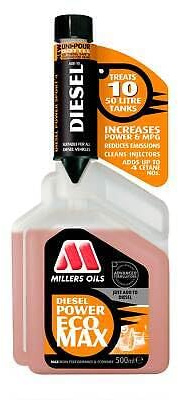 Diesel Power EcoMAX 500ml Fuel Treatment – Engine Performance Booster and Injector Cleaner for Diesel Engines