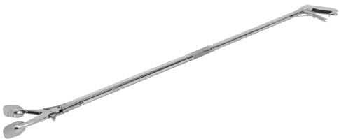 Gogogmee Recogedor Herramienta de Agarre Duradera de Acero Inoxidable Plegable Diseño Fácil de Limpiar y Uso Cómodo para Personas Mayores