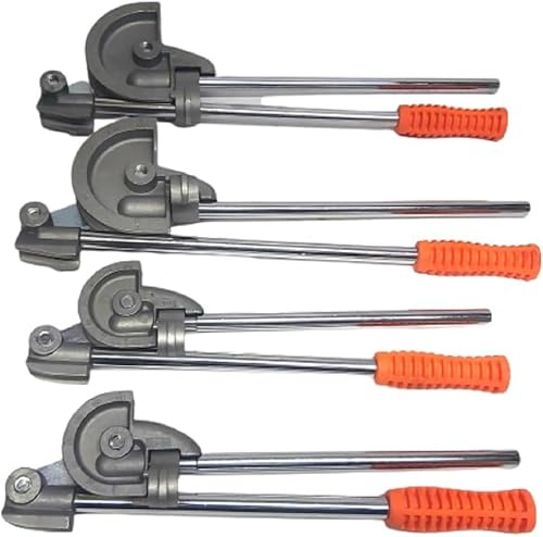 Kit Curvatubi Manuale Idraulico 4 Pezzi 10-16 mm | Attrezzo Piegatubi per Tubi in Rame, Alluminio, Ottone | Curvatubi Professionale con Testine Intercambiabili