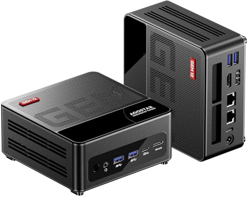 AOOSTAR GEM12 MAX 8745HS Mini PC, Ryzen 7 8745HS Mini PC para Juegos, 24GB DDR5 RAM 1TB SSD PCIe 4.0, Mini Ordenador con USB4,4K HDMI2.1,DP1.4,WiFi6,BT5.2,Doble 2,5G LAN para Escuela/Hogar/Oficina