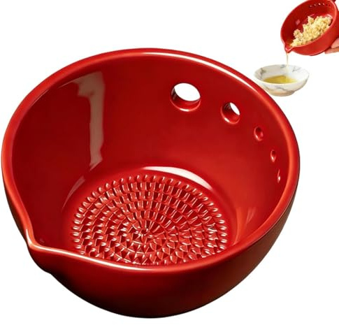 Cuenco pelador de hierbas de cerámica, de pico de águila de resina hecha a mano, cuenco rallador de ajo, pelador de verduras para verduras, frutas, col rizada, cocina casera, hornear