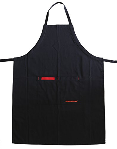 Feuermeister Grillschürze mit 2 Taschen in der Farbe Schwarz, aus Baumwolle und Polyester, 1210FM0001