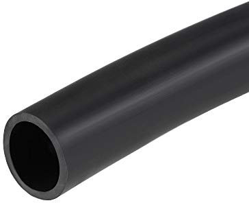 sourcing map Tubo per olio lubrificante, 25mm(1) DI x 31mm(1 1/4) DE 1m (3,3 piedi) Tubo flessibile in gomma per acqua Nero