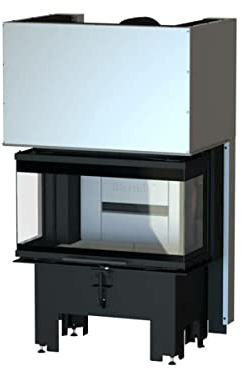 H&M Kamineinsatz Veto UH 700 250 hochschiebbar Eck 3-seitig zum einmauern