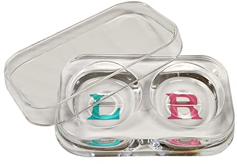 Contact Lens Tray with Lid, Clear Plastic, 20ml, 4x2.5