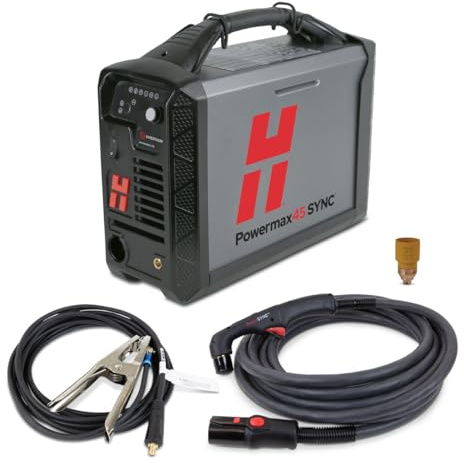 Hypertherm Powermax 45 SYNC Plasma Cutter w/ 20 ft. 75 Degree Handheld Torch 088560