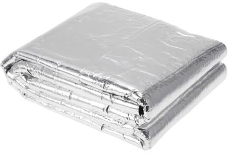 A ABSOPRO Tappetino Insonorizzante Acustico per Auto in Vetroresina con Adesivo Termico per Cappuccio Barca Motore Argento Schiuma a Celle Chiuse 1pcs 150cmx50cmx7mm