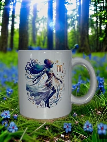 Tazza/segno zodiacale vergine con foto/tazza/regalo/tazza con segno zodiacale/bianco lucido