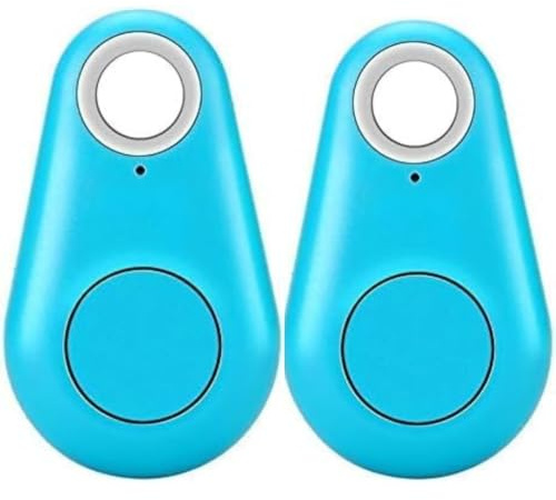2Pcs Smart GPS Tracker For Kids,Water Droplets Shape Wireless Key Finder Locator Mini GPS Tracker, Sensor Device Tracker, Suitcase Tracker, key Finder Fob, Long RangeTracker, Best Dog Tracker (Blue)
