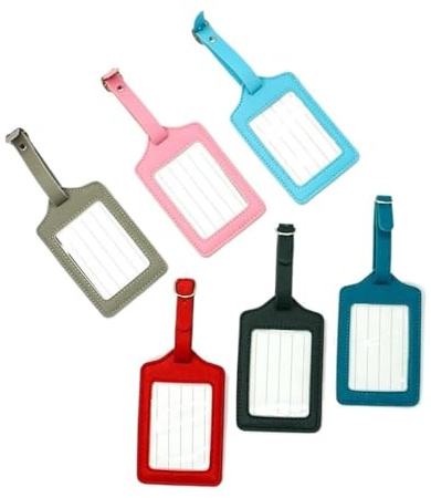 GENODA Individuelle Buchstaben, modisch, Reisepasshülle, PU-Leder, Saffiano-Reisepasshülle, Gepäckanhänger-Set, rose, Einheitsgröße