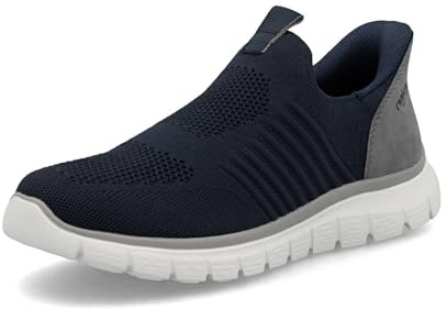 Rieker Herr slip-on sneakers B6659, herr halvskor, Blå 15, 45 EU