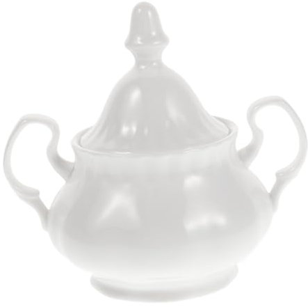 HEALLILY Azucarero de cerámica vintage, juego de recipientes para té y azúcar, tapa resistente para encimera de cocina
