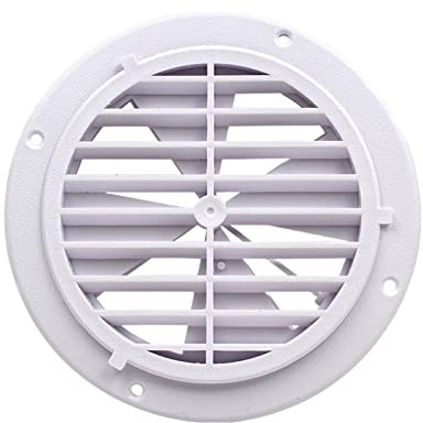 RWSXY Ventilatore di Scarico per Ventilazione, Yacht, RV, Yacht, Copertura di Ventilazione Rotonda, sfiato, sfiato, Ventola di Scarico cieca per roulotte, Camper, Furgone camperizzato