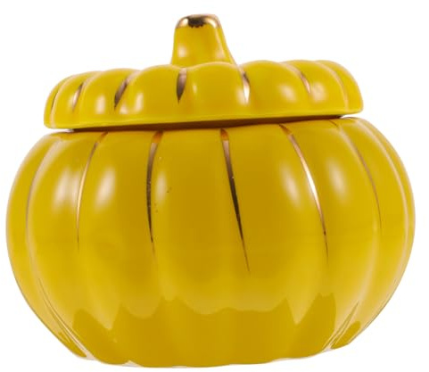 STOBAZA Taza de Calabaza de Cerámica con Tapa Tazón de Sopa de Calabaza para Halloween Utensilio de Cocina