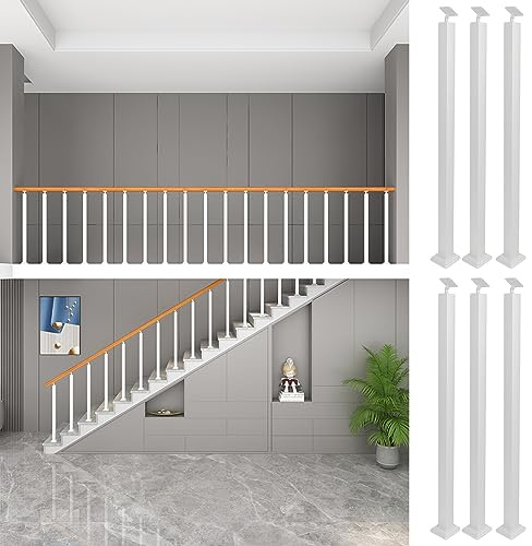 Set di 6 pali di supporto per scale da esterno, per patio, balcone, giardino, pilastri decorativi per paesaggistica e decorazione esterna