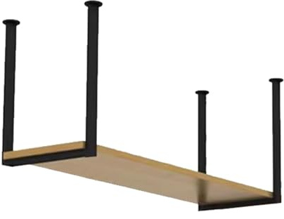 Floating Shelves Wood - Ceiling Hanging Shelf for Plants, Kitchen Pot Rack, Storage Shelving, Flower Stand, Wine Holder