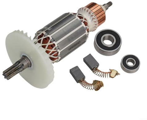 Spazzole in carbonio metallico per compatibilità, attacco rotore 220 V, ricambio con cuscinetti con martello rotante Hitachi Dh40mr Dh40sr Dh40fr
