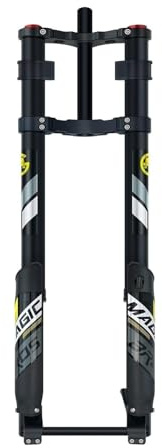 NEYTIIR Upside-Down-Luftfedergabel for Fatbikes, 160 Mm Federweg, 150 X 15 Mm Steckachse, Zugstufeneinstellung, Doppelbrückengabel for Fatbikes, Downhill-Vorderradgabel(Tapered)