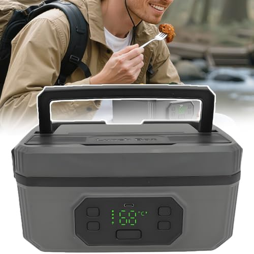 Contenitore termico elettrico per il pranzo, 50 W, con 6 impostazioni di temperatura, contenitore isolato a prova di perdite, per viaggi ed escursioni, 1200 ml