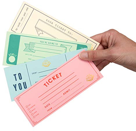 Suck UK - Carnet di biglietti da scrivere, blocchetto di voucher regalo, biglietti per inviti serali, regalo per lui e per lei, coupon per fidanzato, carnet da scrivere vuoto, buoni per compleanno