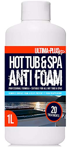 Ultima-Plus XP Hot Tub & Spa Anti Foam - Removes Surface Foam Quickly and Easily - Suitable For All Hot Tubs (1 Litre)