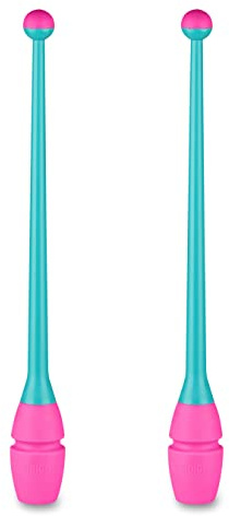 DRUNA Mazas Engarzables de Tecnocaucho Indigo 36 cm (Turquesa-Rosa)