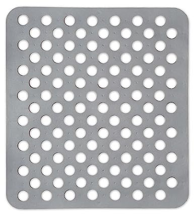 Kinvara SPÜLBECKEN Einlage 31x28cm eckig Spülbeckenmatte Spülbeckeneinlage Spülmatte Spülmatte Abtropfmatte Matte 3-Varianten 55 (Grau)