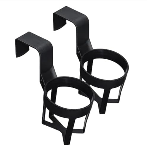ZBGUN 2 soportes para tazas de coche, impermeables, duraderos, portátiles, accesorios de almacenamiento universales para tazas automotrices para refrigerador y cinta de correr (negro #5.5 x 2.8 x 5.5