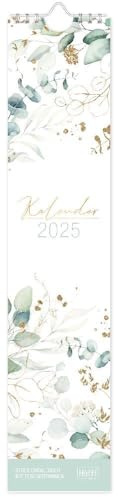 Streifenkalender 2025 12 MONATE [Blattgold]