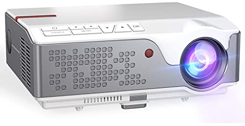 QUYNAGER QUYNAGER Projecteur Full 1080P LED Natif 1920 x 1080P 3D Home Cinéma Smart Phone Beamer (Taille : Version Android) (Version Android One Color)