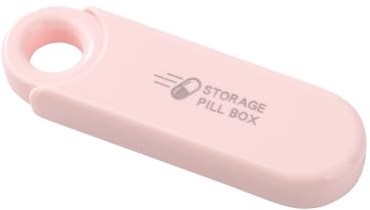 Tablettenbox Pillendose，Pillendose klein für unterwegs，Pillenbox für Vitamine, Medikamente, Pillen, Gute Dichtleistung, Erhaltung der medizinischen Eigenschaften. (Rosa)
