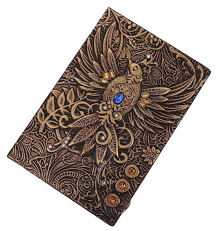 OFFSCH Retro Lined Notizbuch Mit Geprägtem Hochwertiges Langlebiges Notizbuch Für Schule Und Büro Für Persönliche Aufzeichnungen Und