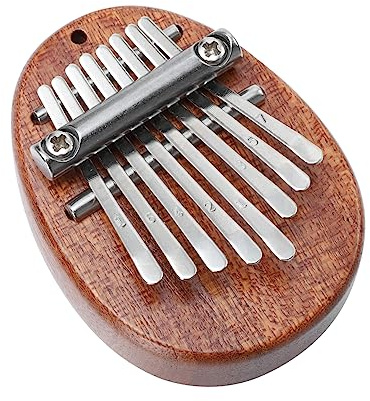 VICASKY Tragbare Kalimba mit 8 Tasten Leichtes Fingerklavier mit Edelstahl Präziser Ton Geeignet für Anfänger und Professionelle Musiker