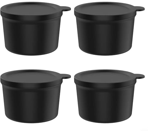 Zeroupshop Lot de 4 moules à glaçons réutilisables en silicone résistant à la température pour batteur sur socle