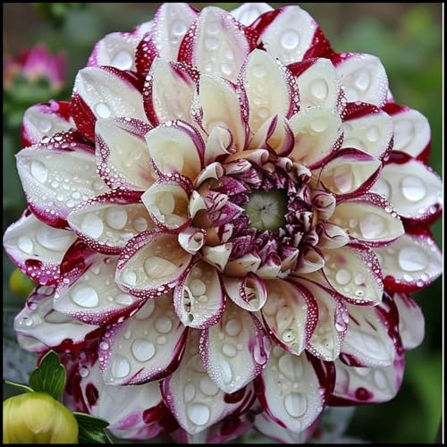 Dalias Rizomas. ideal para embellecer el paisaje. Hojas altas y grandes. Tolera el frío.（NVNJHJN）.-4 Rizomas-D